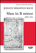 B Minor Mass-Vocal Score SATB Choral Score cover